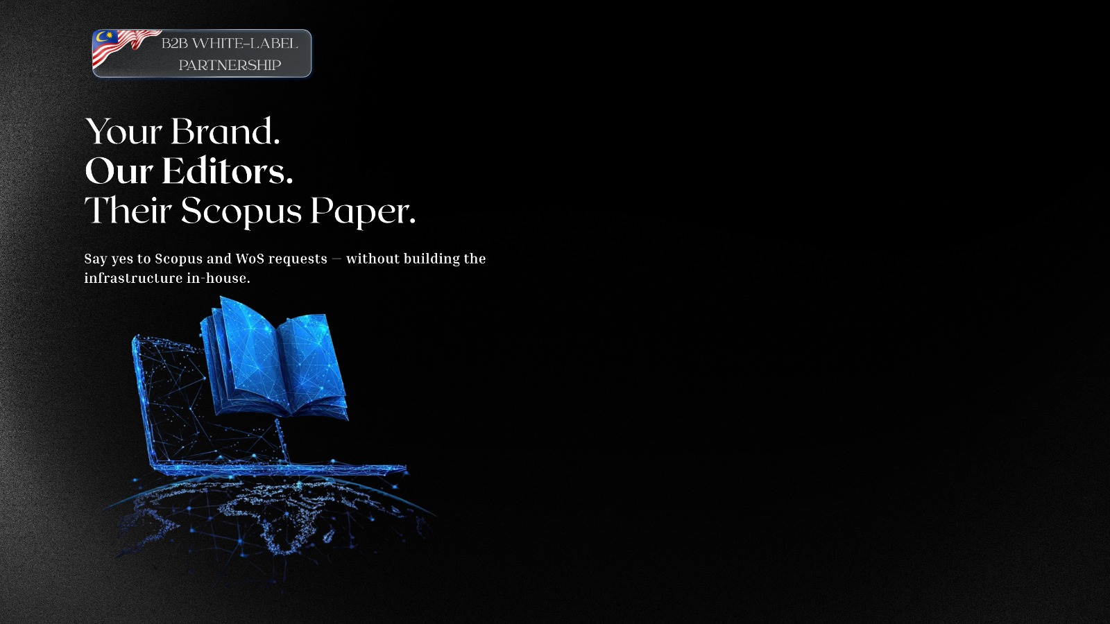 B2B white-label partnership for Scopus and Web of Science publication support